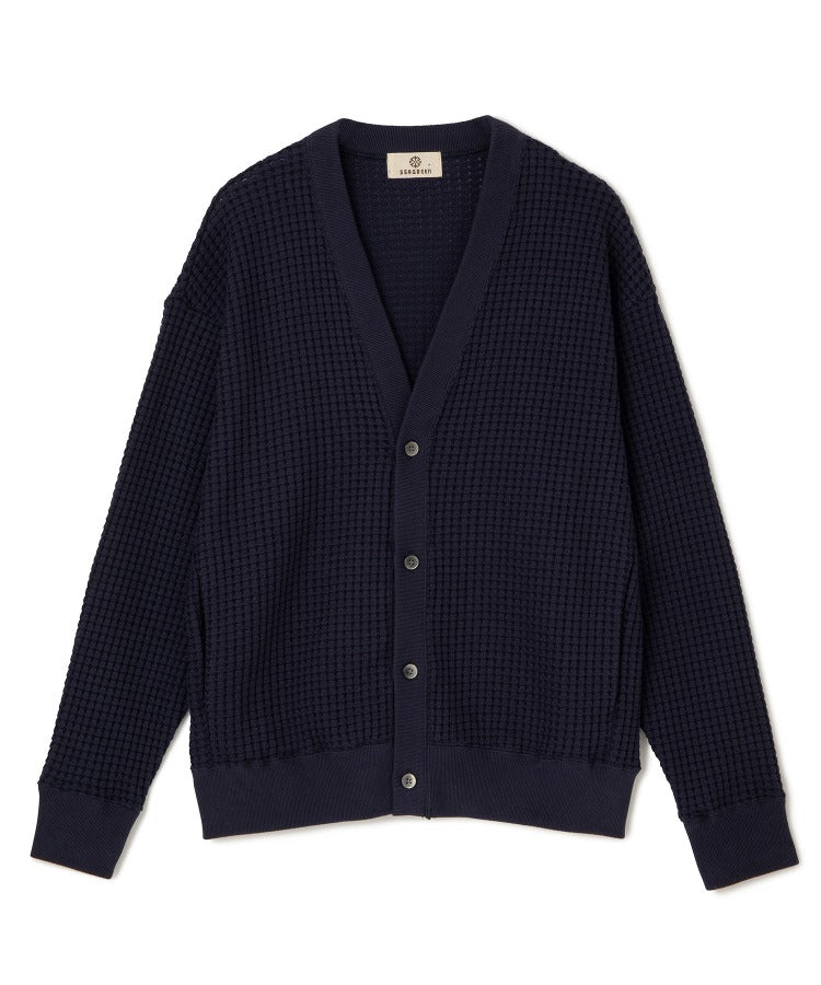 BIG WAFFLE CARDIGAN MSEA24S8282-M カーディガン / NAVY