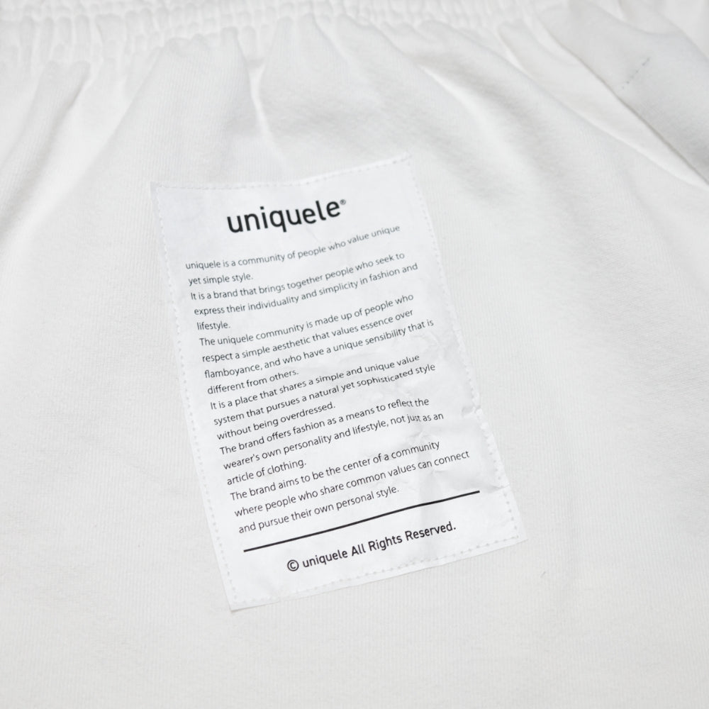 uniquele　HEAVY FLEECE SWEAT SHORT スウェット ショートパンツ ショーツ SP2001 WHITE ホワイト