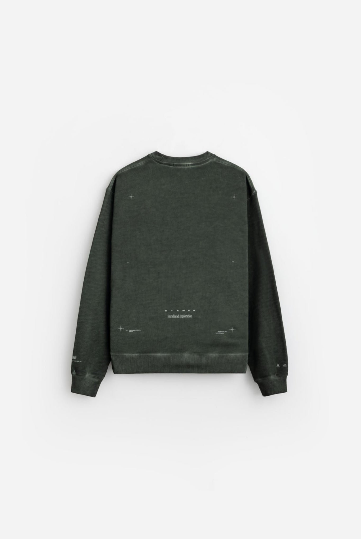 Sandlands Crewneck Oil Washed SLA-M3538SW スウェット / pine