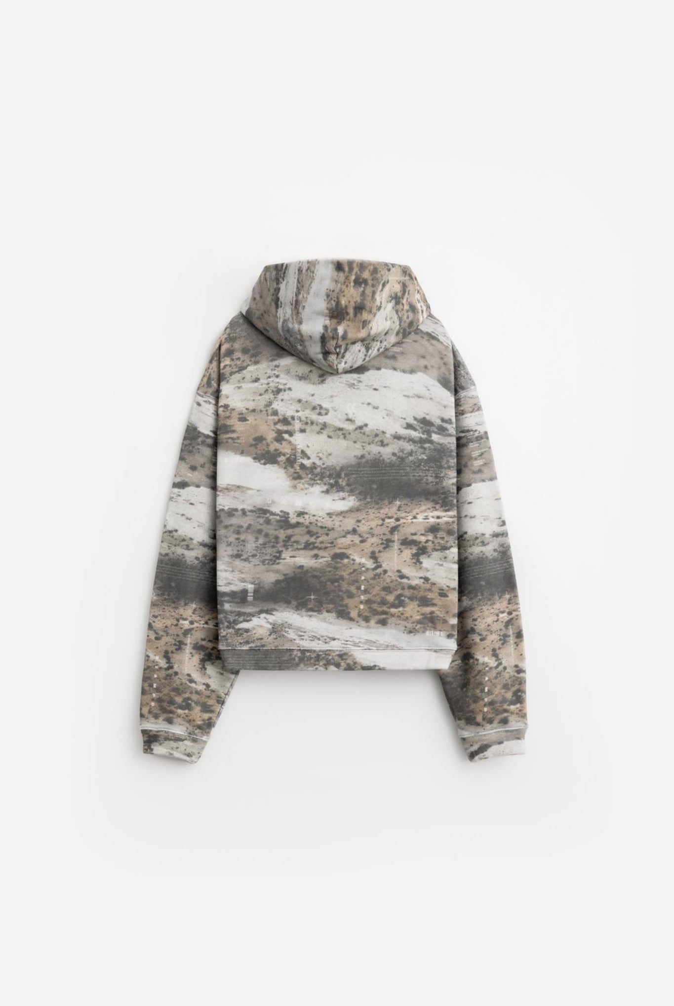 Sandland Camo Cropped Hoodie SLA-M3539HD フーディー 中厚手 なめらか 吸湿 吸水 セットアップ / Sandlands Camo Print