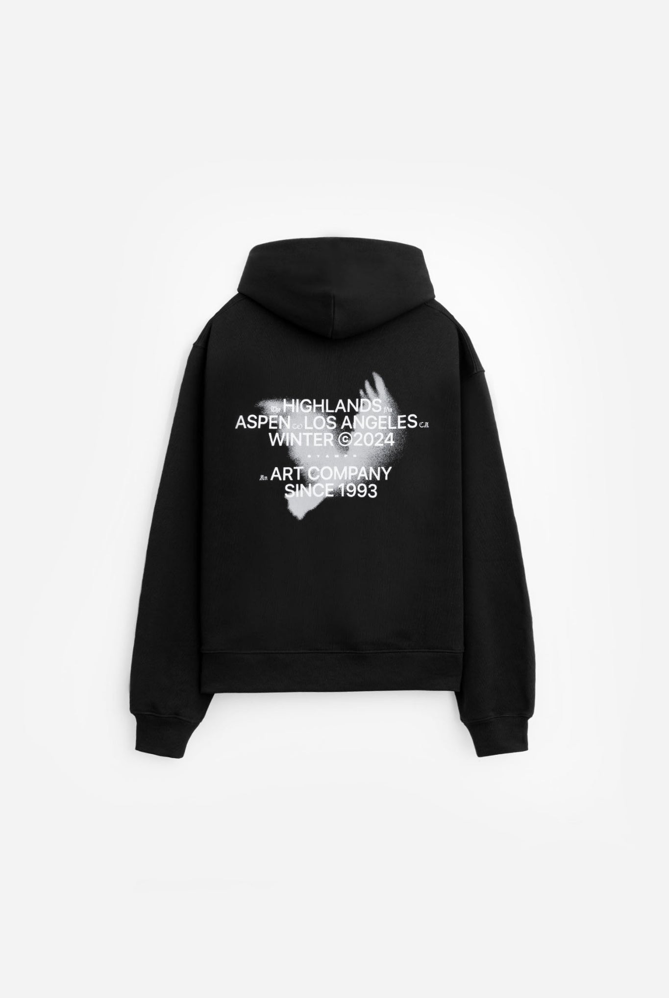 The Highlands Core Hoodie SLA-M3573HD フーディー バックプリント コットン 100% ユニセックス / Black