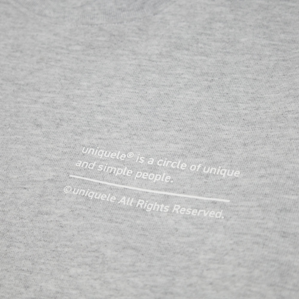 uniquele　HEAVY FLEECE CREWNECK SWEAT クルーネック スウェット SW2001 ASH GREY アッシュグレー