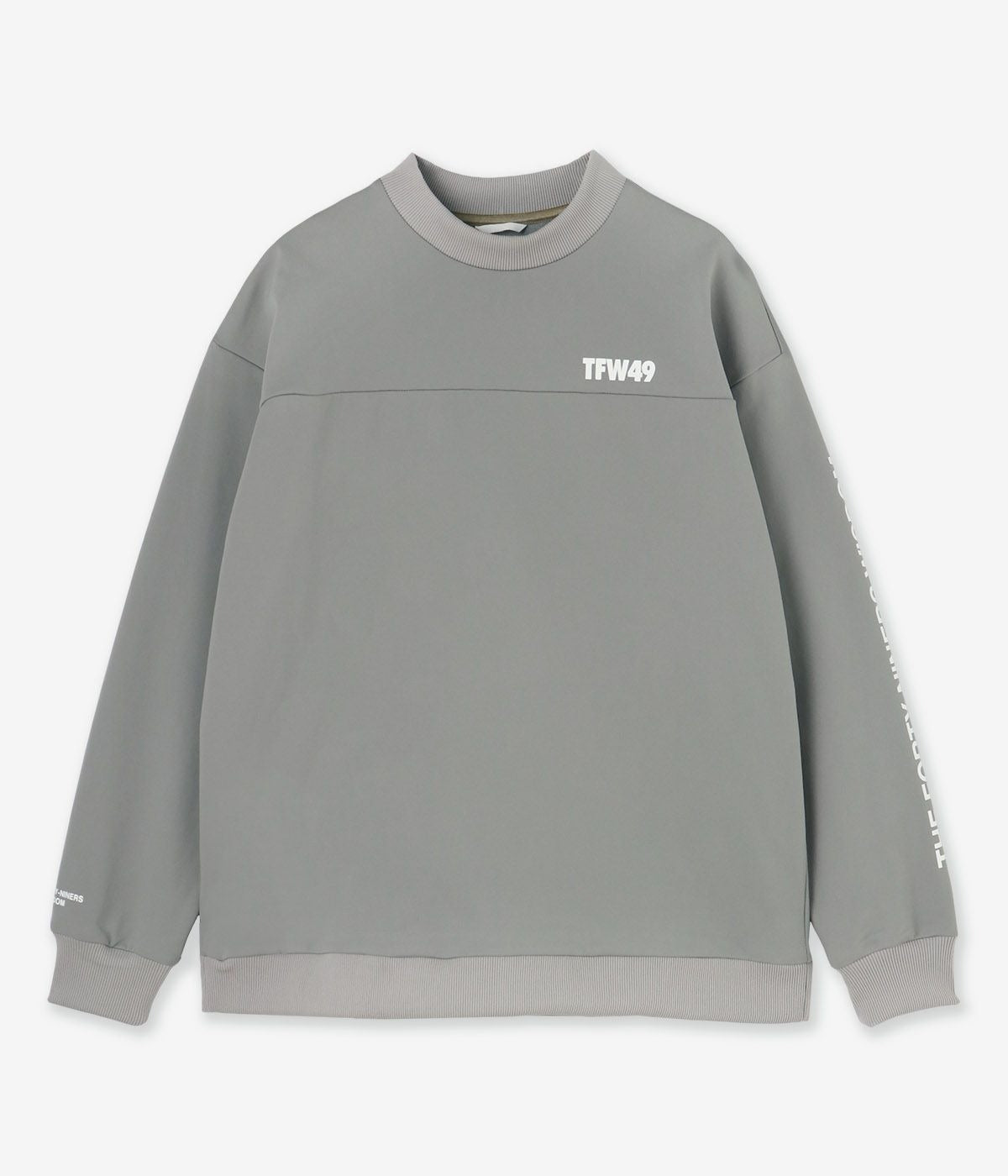 THICK COLLAR CREW NECK T102410022 ロンT / GREY