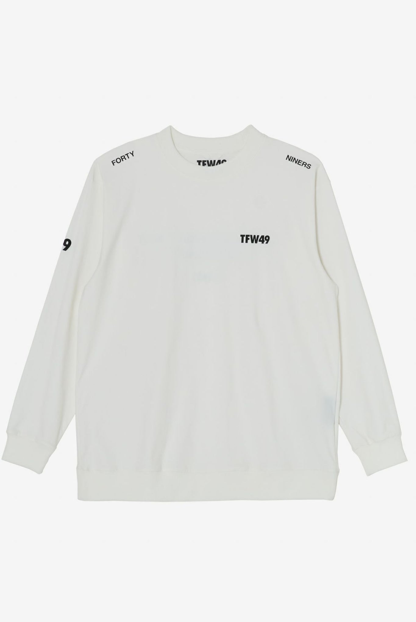 CREW NECK L/S T T102420026 ロンT ストレッチ 透けにくい UVカット / WHITE