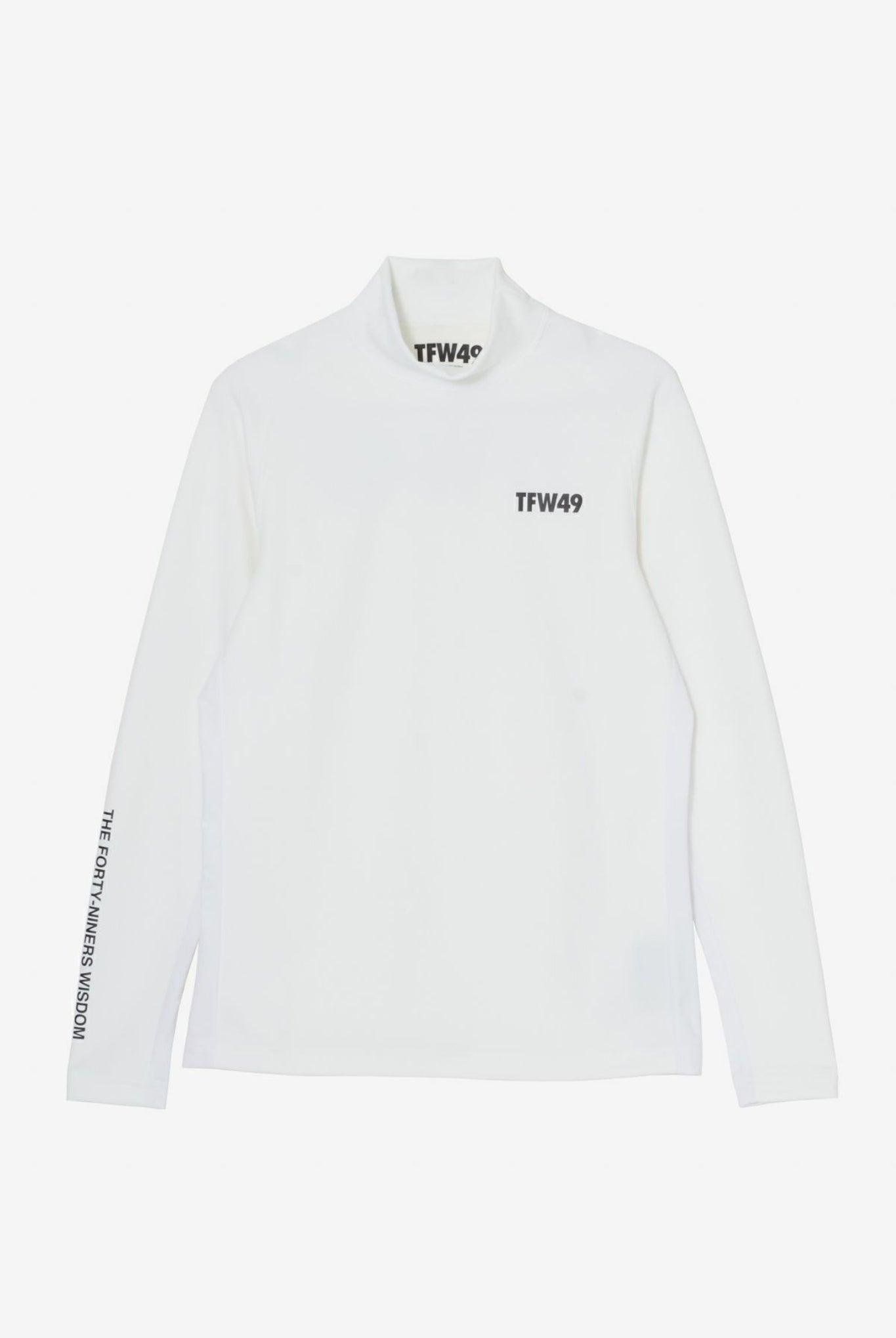 WARM MOCKNECK L/S T T102420029 モックネック WARMシリーズ 起毛 保温性 ストレッチ メッシュ / WHITE×WHITE