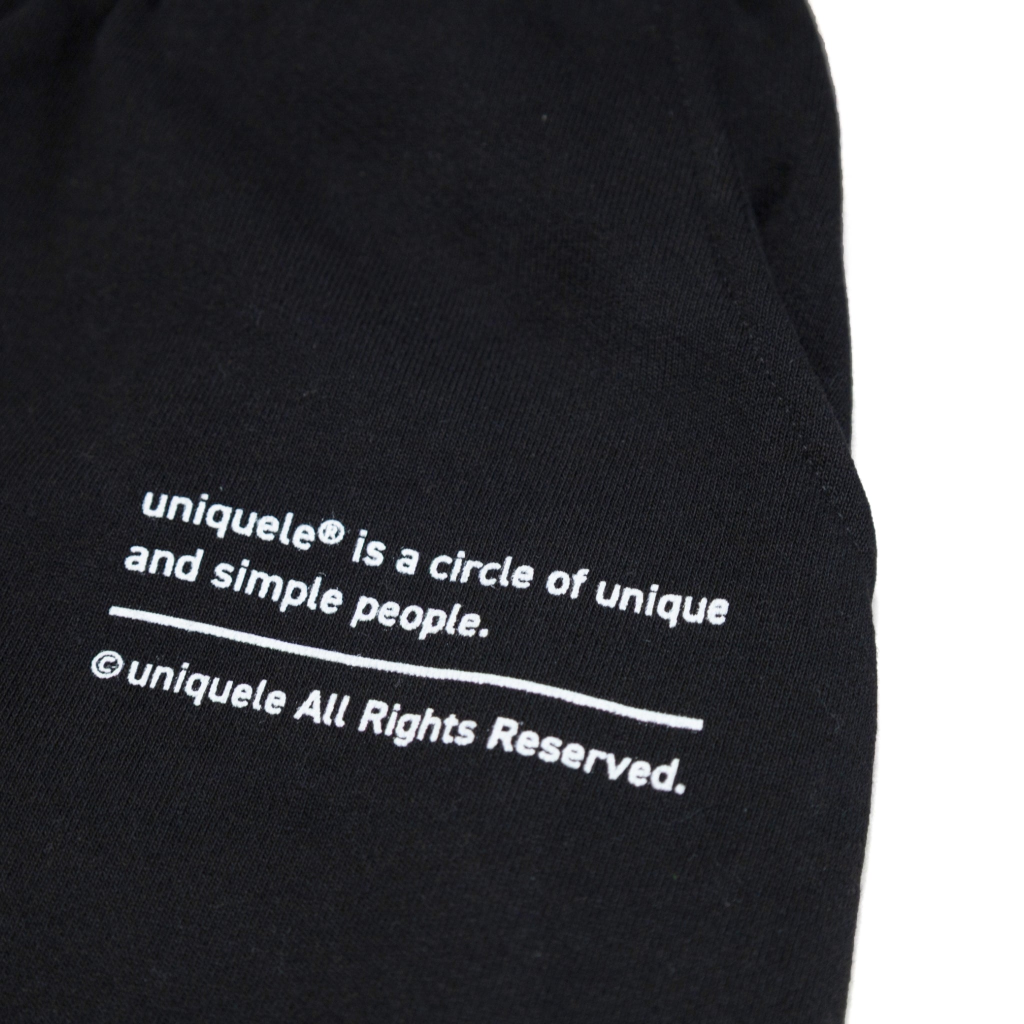 uniquele　HEAVY FLEECE SWEATPANTS スウェット ロングパンツ  LP2001 BLACK ブラック
