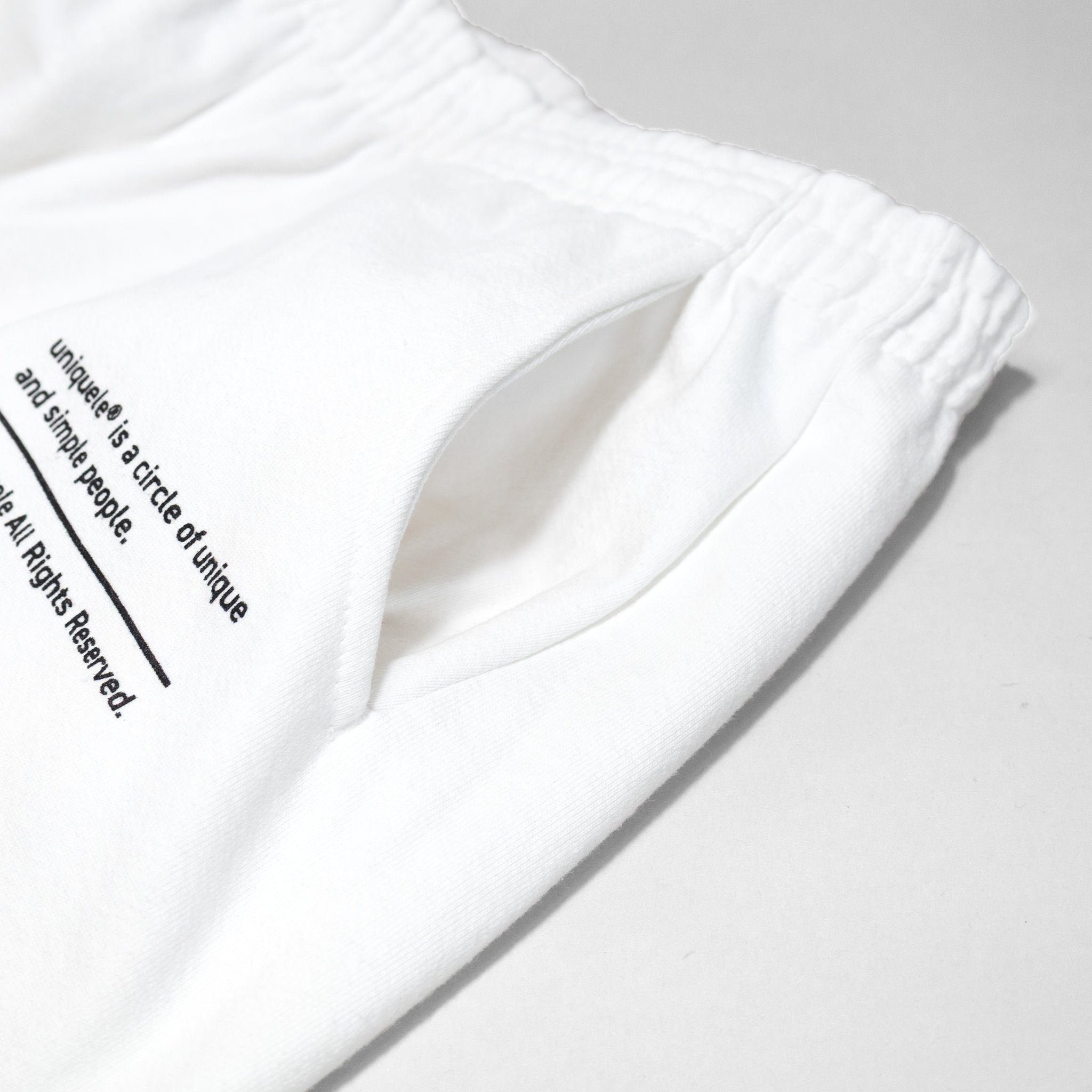 uniquele　HEAVY FLEECE SWEATPANTS スウェット ロングパンツ  LP2001 WHITE ホワイト