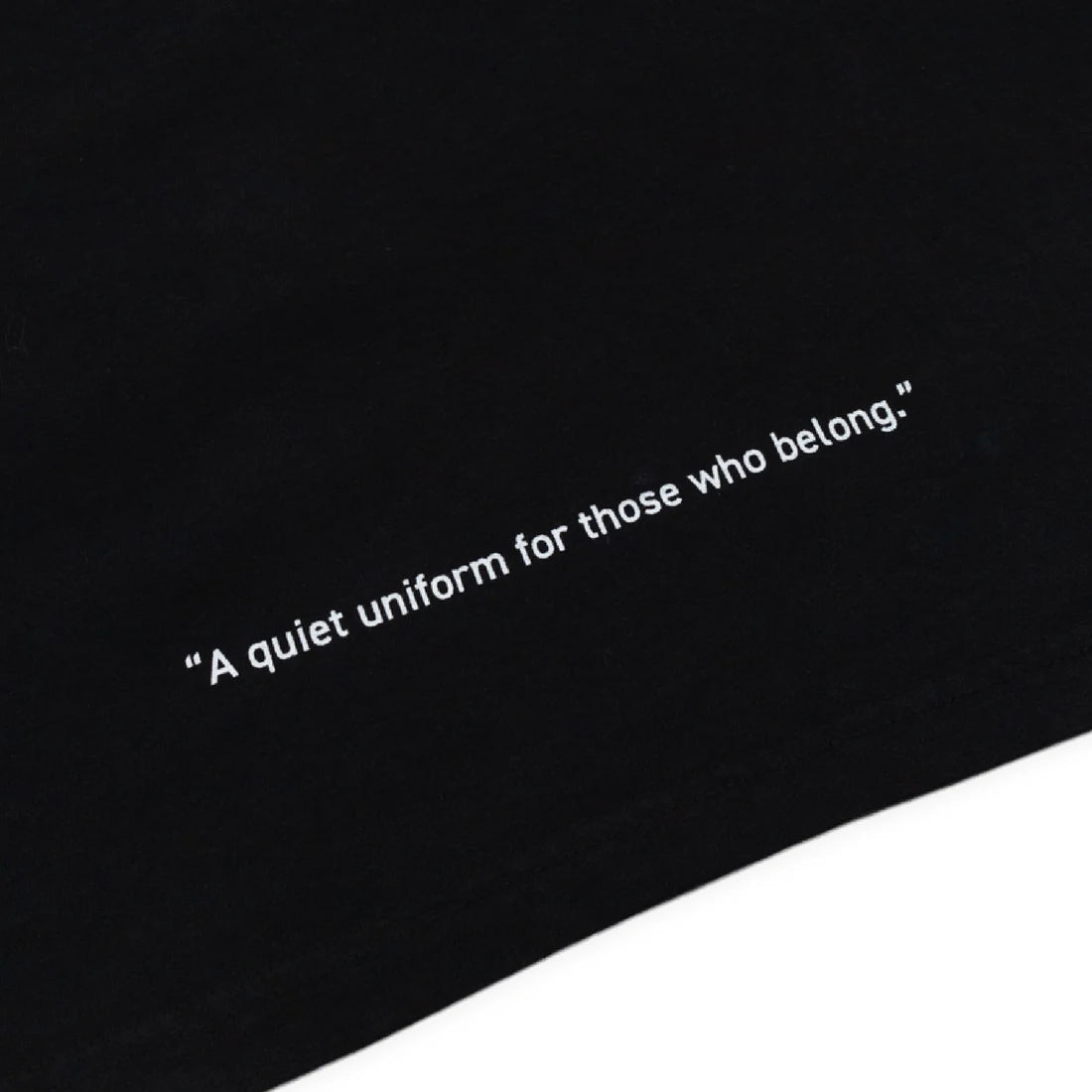 uniquele CREW NECK T-SHIRT ST2003 BLACK / WHITE