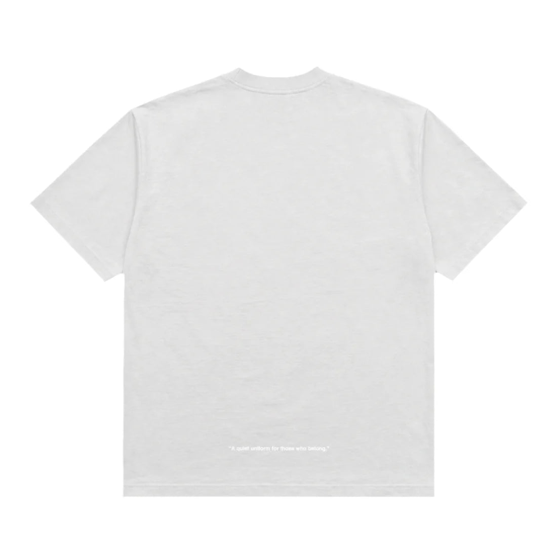 uniquele CREW NECK T-SHIRT ST2003 CEMENT / WHITE