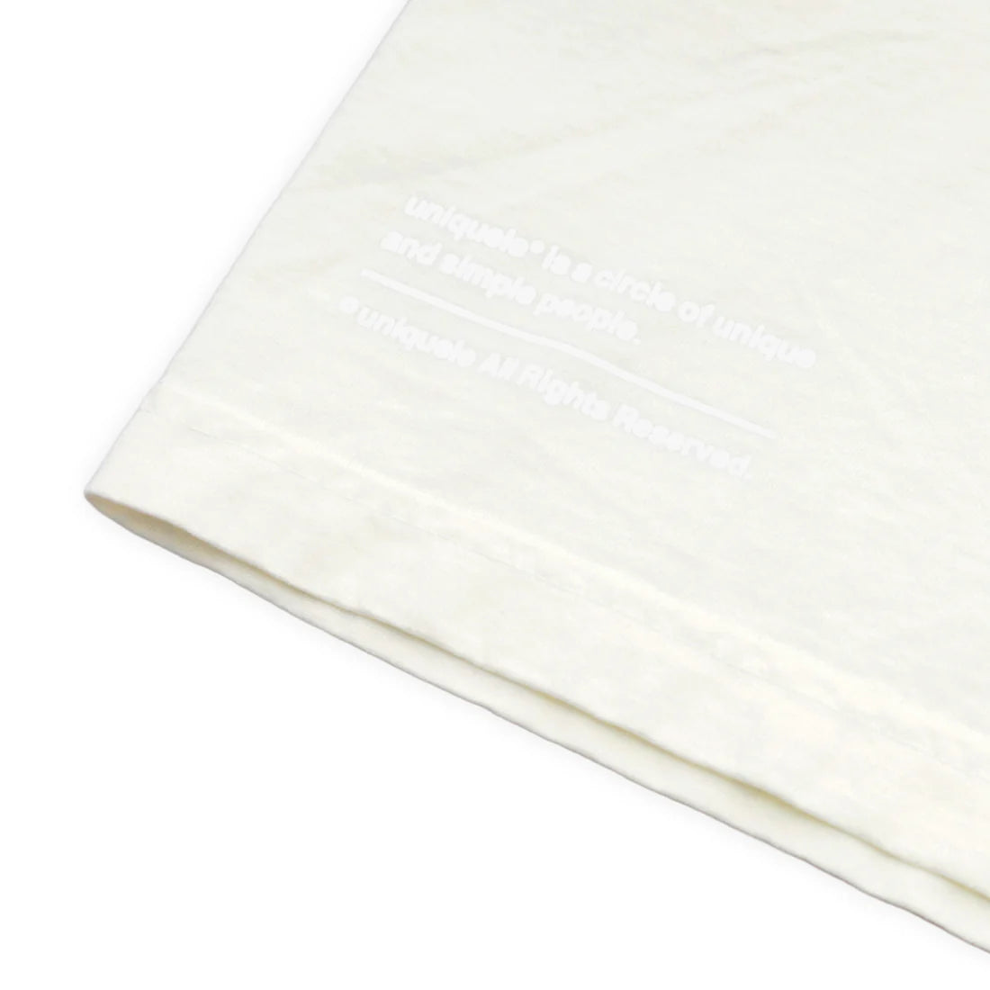 uniquele CREW NECK T-SHIRT ST2002 OFF WHITE