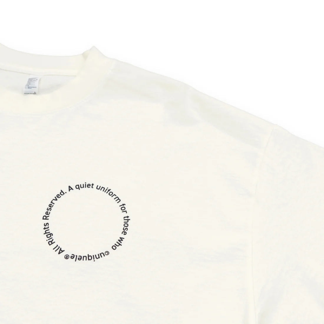 uniquele CREW NECK T-SHIRT ST2003 OFF WHITE