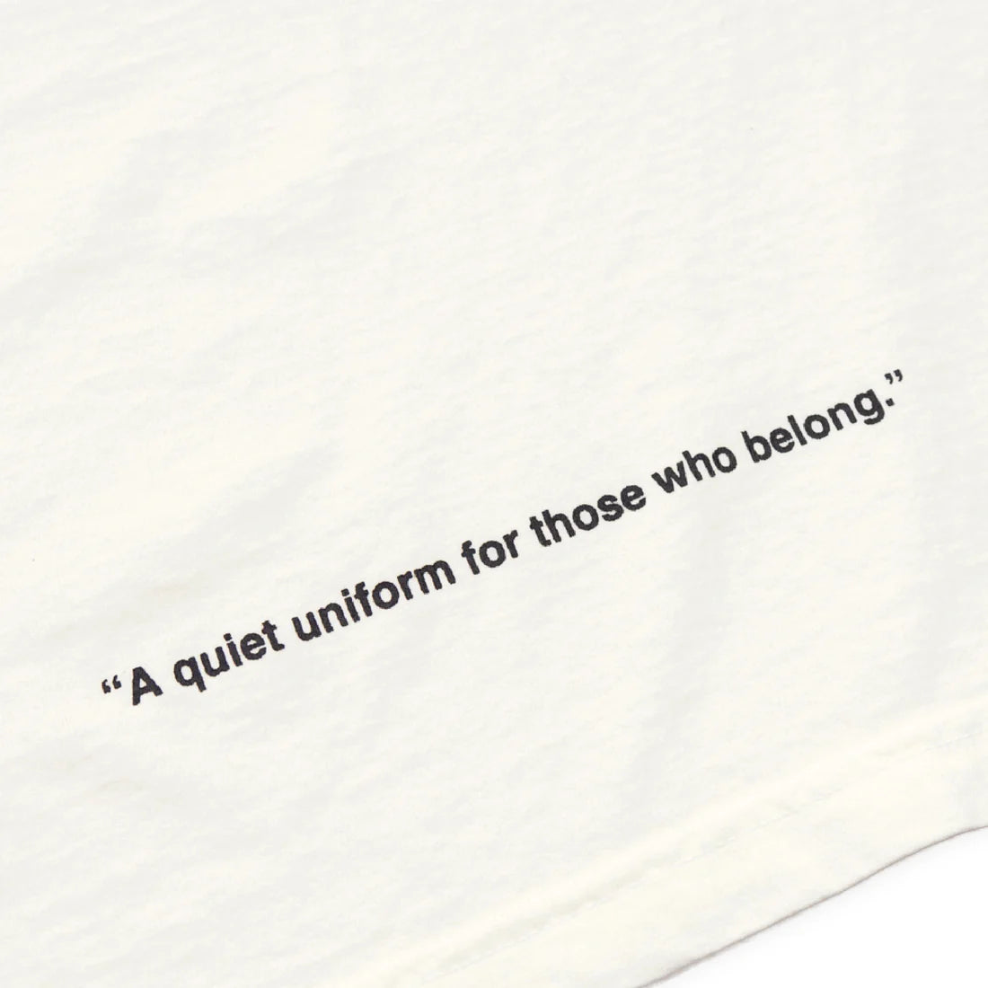 uniquele CREW NECK T-SHIRT ST2003 OFF WHITE