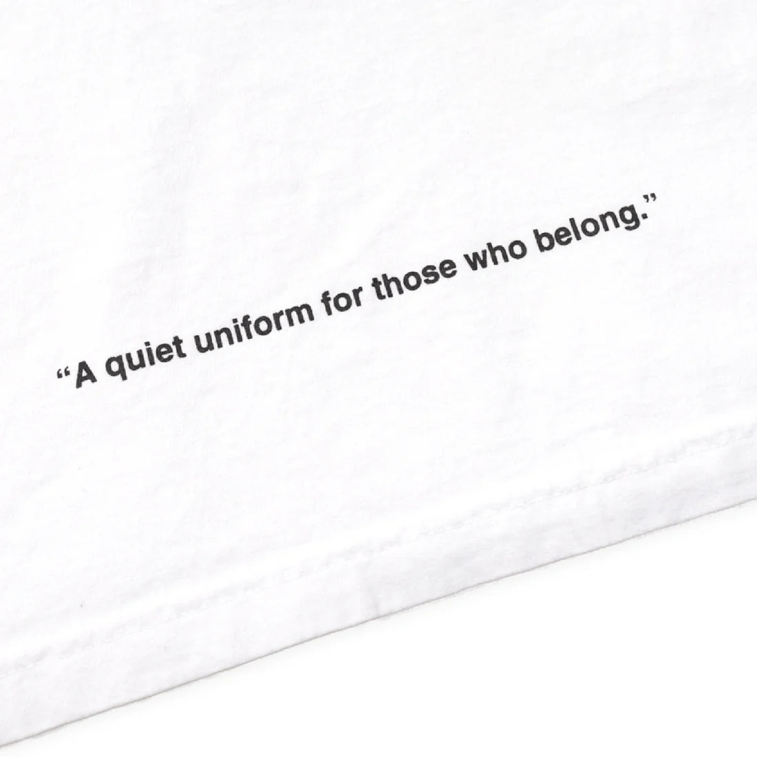 uniquele CREW NECK T-SHIRT ST2003 WHITE / BLACK
