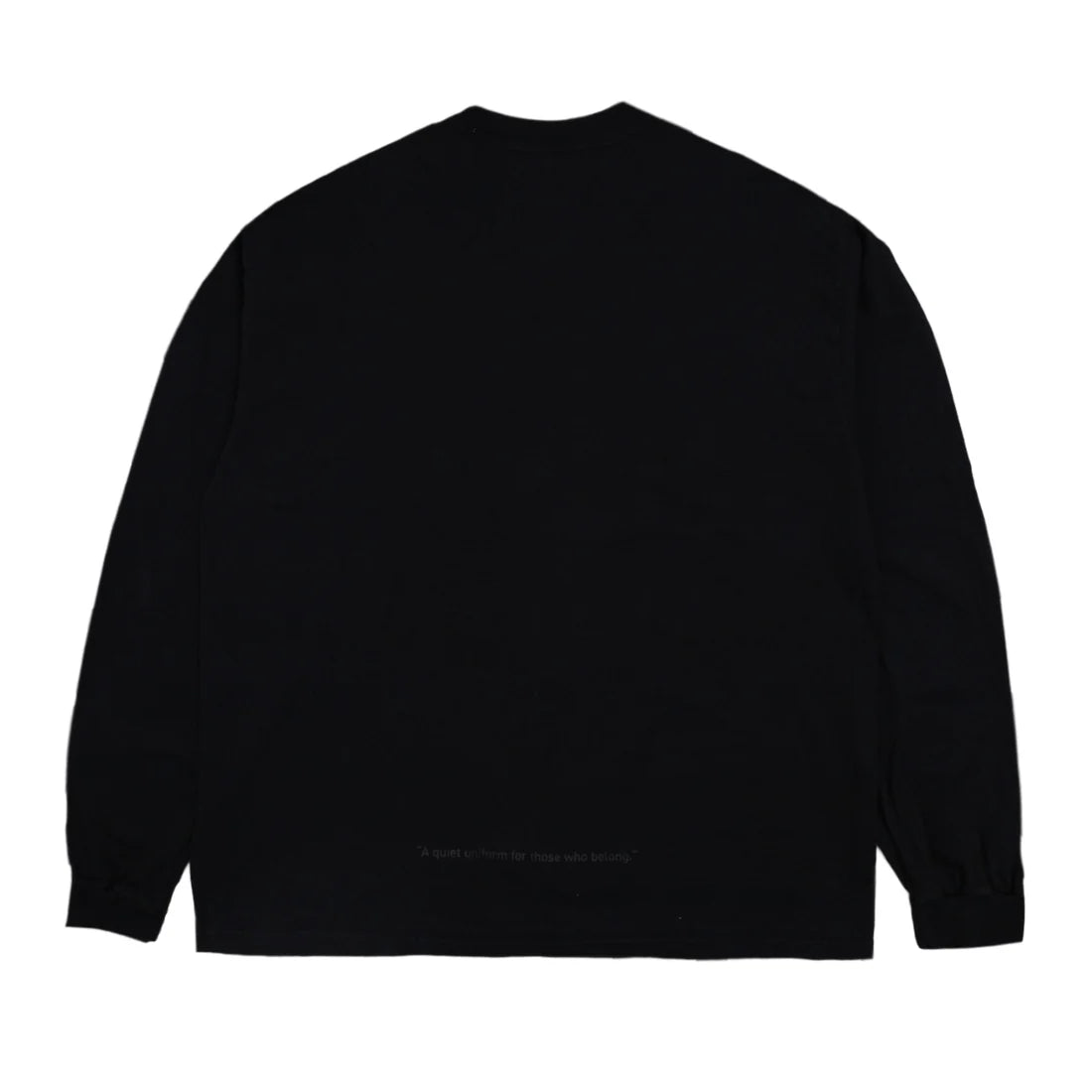 uniquele　LONG SLEEVE CREW NECK T-SHIRT LS2003 BLACK / BLACK