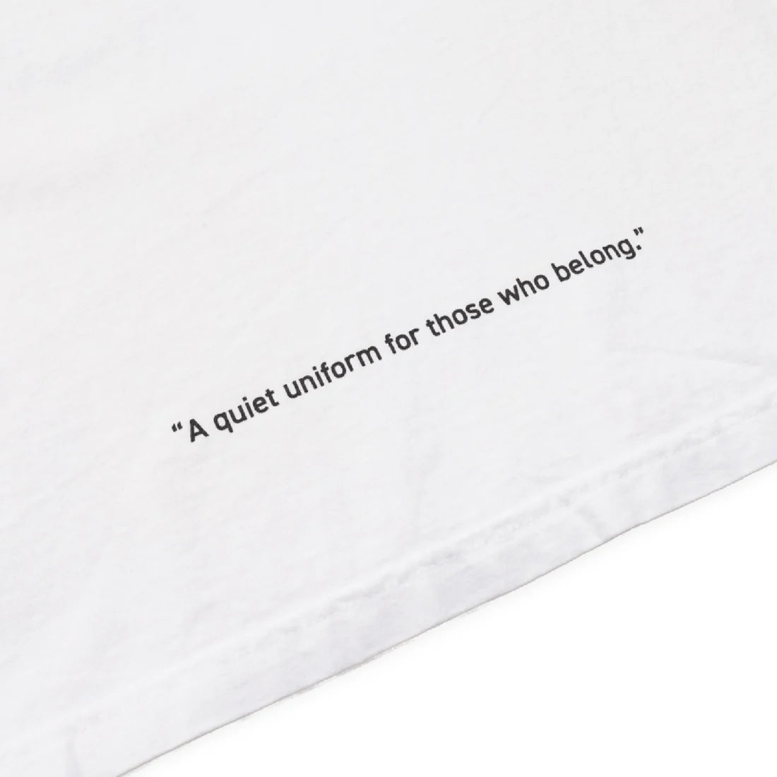 uniquele LONG SLEEVE CREW NECK T-SHIRT LS2003 WHITE / BLACK