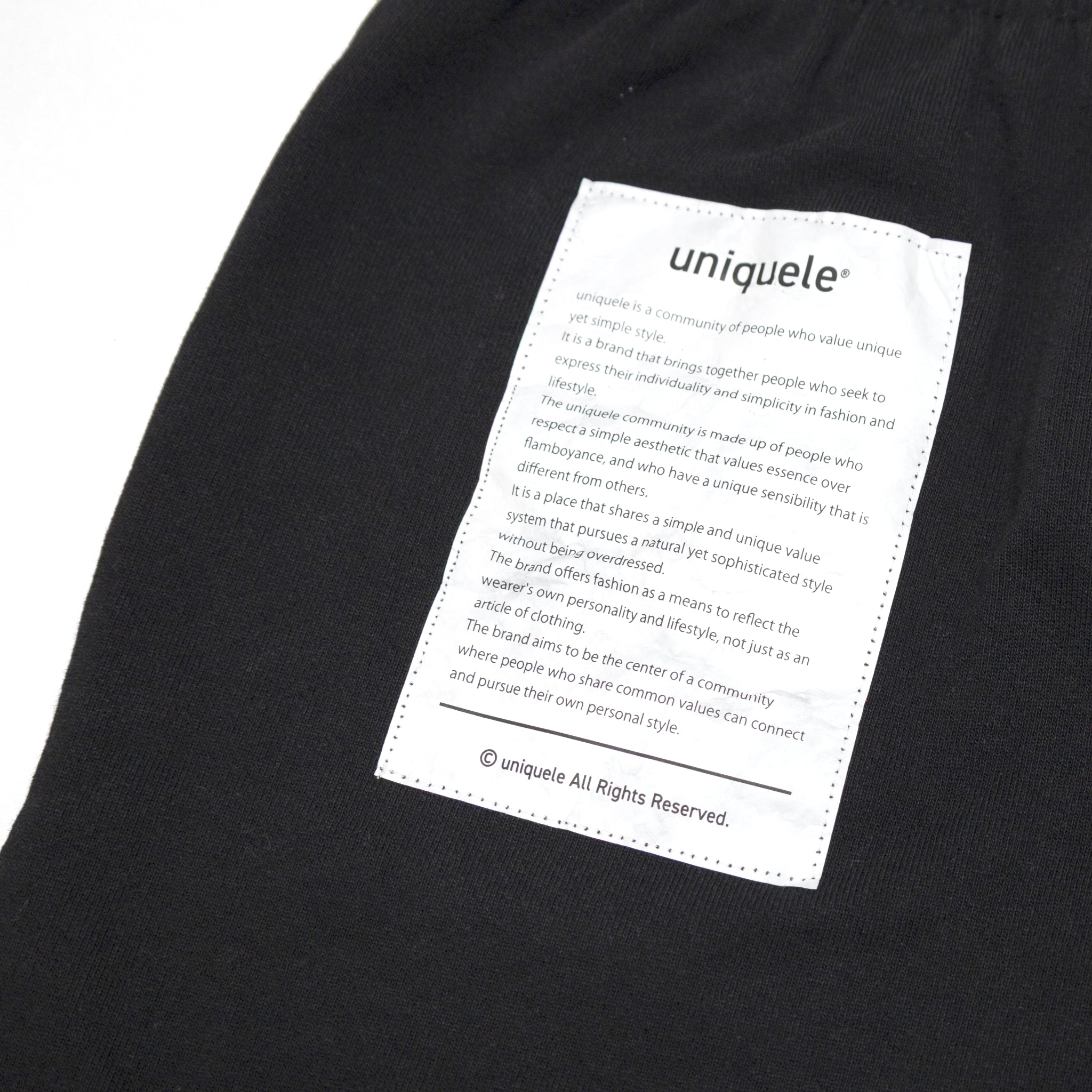 uniquele　HEAVY FLEECE SWEAT SHORT スウェット ショートパンツ ショーツ SP2001 BLACK ブラック