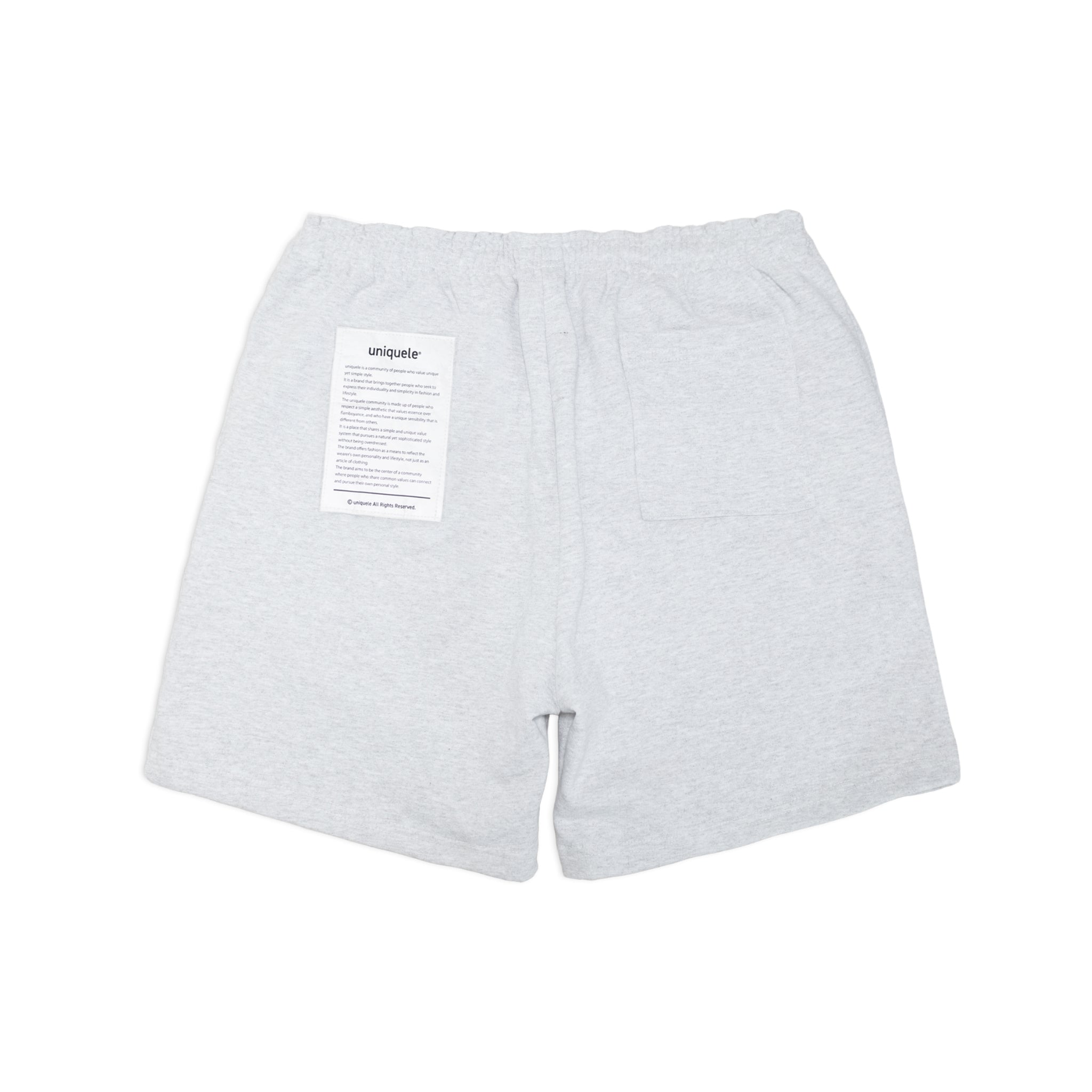 uniquele　HEAVY FLEECE SWEAT SHORT スウェット ショートパンツ ショーツ SP2001 ASH GREY アッシュグレー