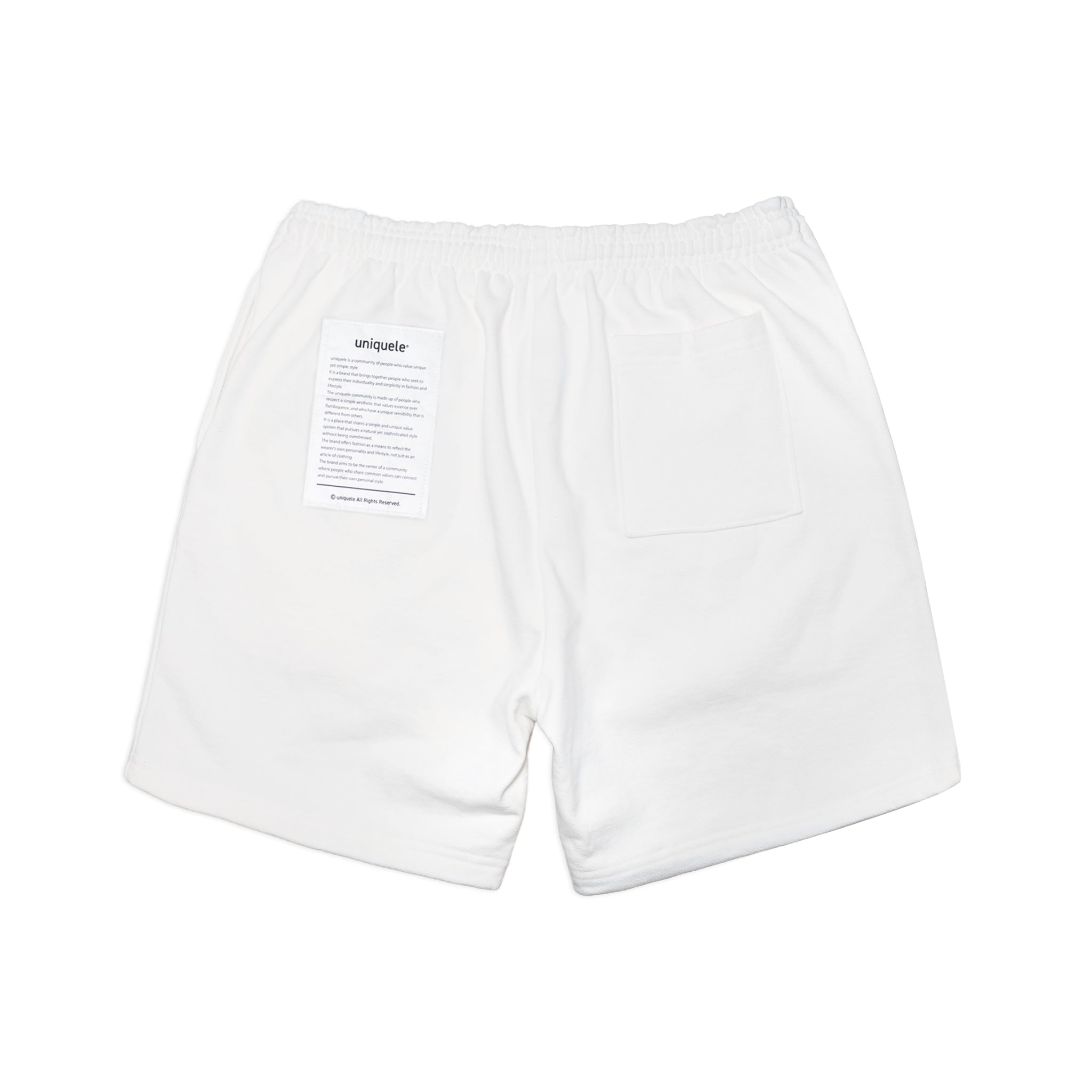 uniquele　HEAVY FLEECE SWEAT SHORT スウェット ショートパンツ ショーツ SP2001 WHITE ホワイト
