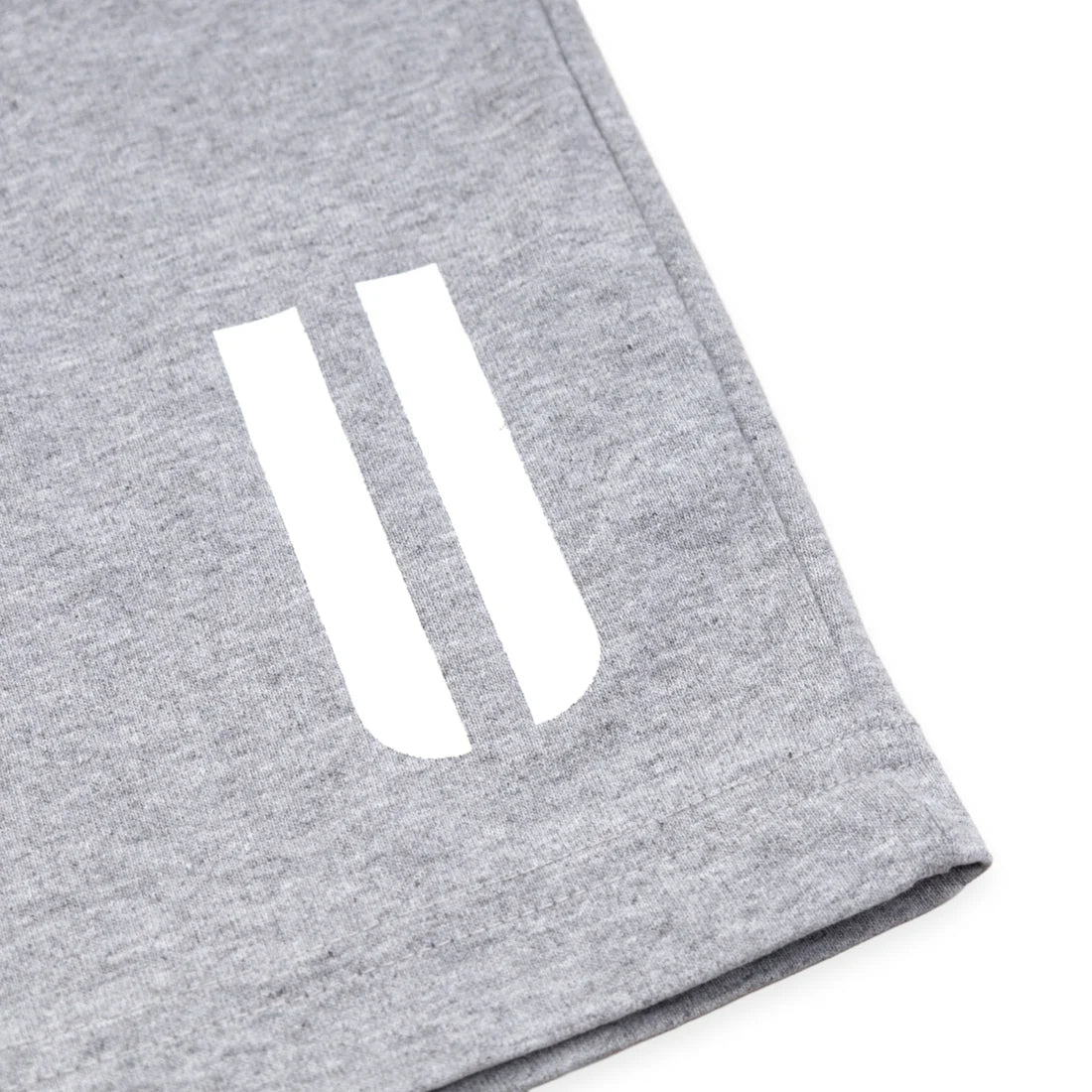 uniquele HEAVY JERSEY SWEAT SHORT SP2002 ASH GREY / WHITE