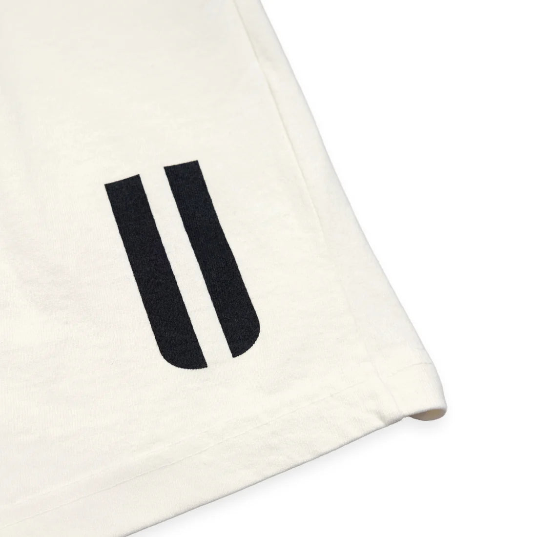 uniquele HEAVY JERSEY SWEAT SHORT SP2002 OFF WHITE / BLACK