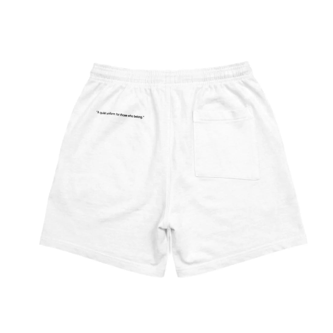 uniquele HEAVY JERSEY SWEAT SHORT SP2002 WHITE / BLACK