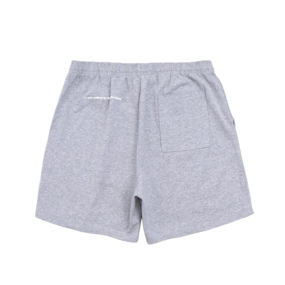 uniquele HEAVY JERSEY SWEAT SHORT SP2003 GREY / WHITE