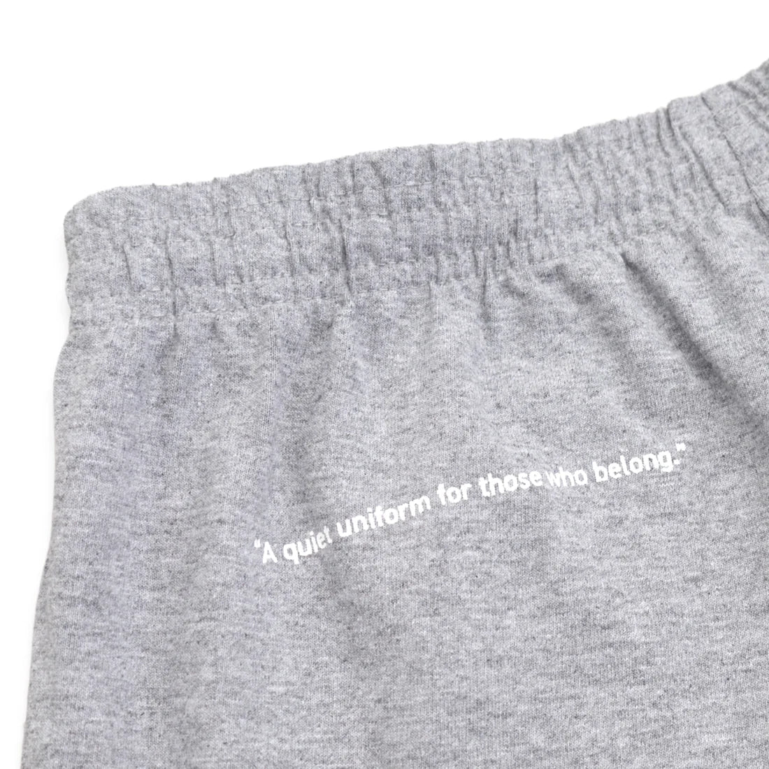 uniquele HEAVY JERSEY SWEAT SHORT SP2003 GREY / WHITE