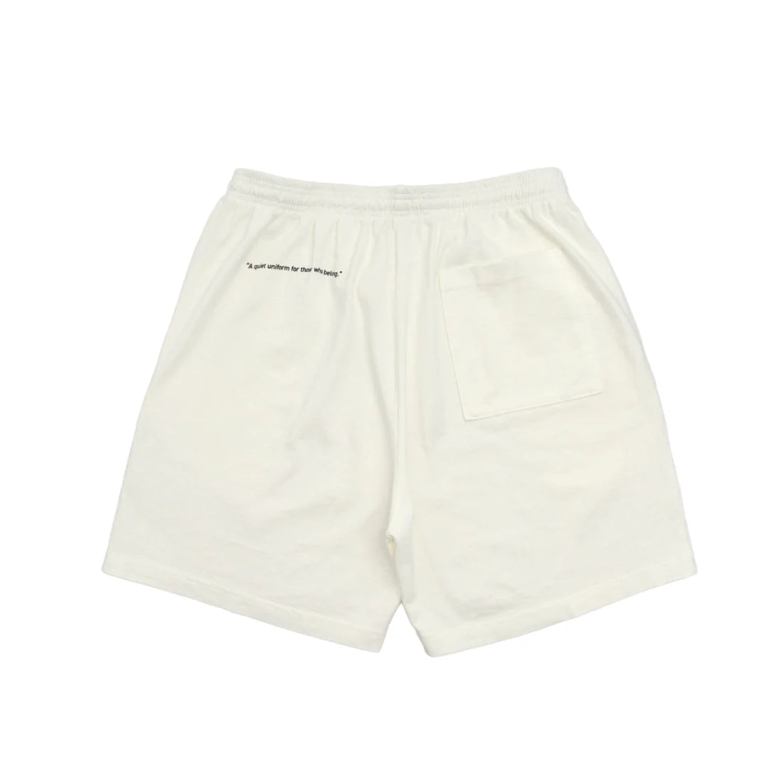 uniquele HEAVY JERSEY SWEAT SHORT SP2003 OFF WHITE / BLACK