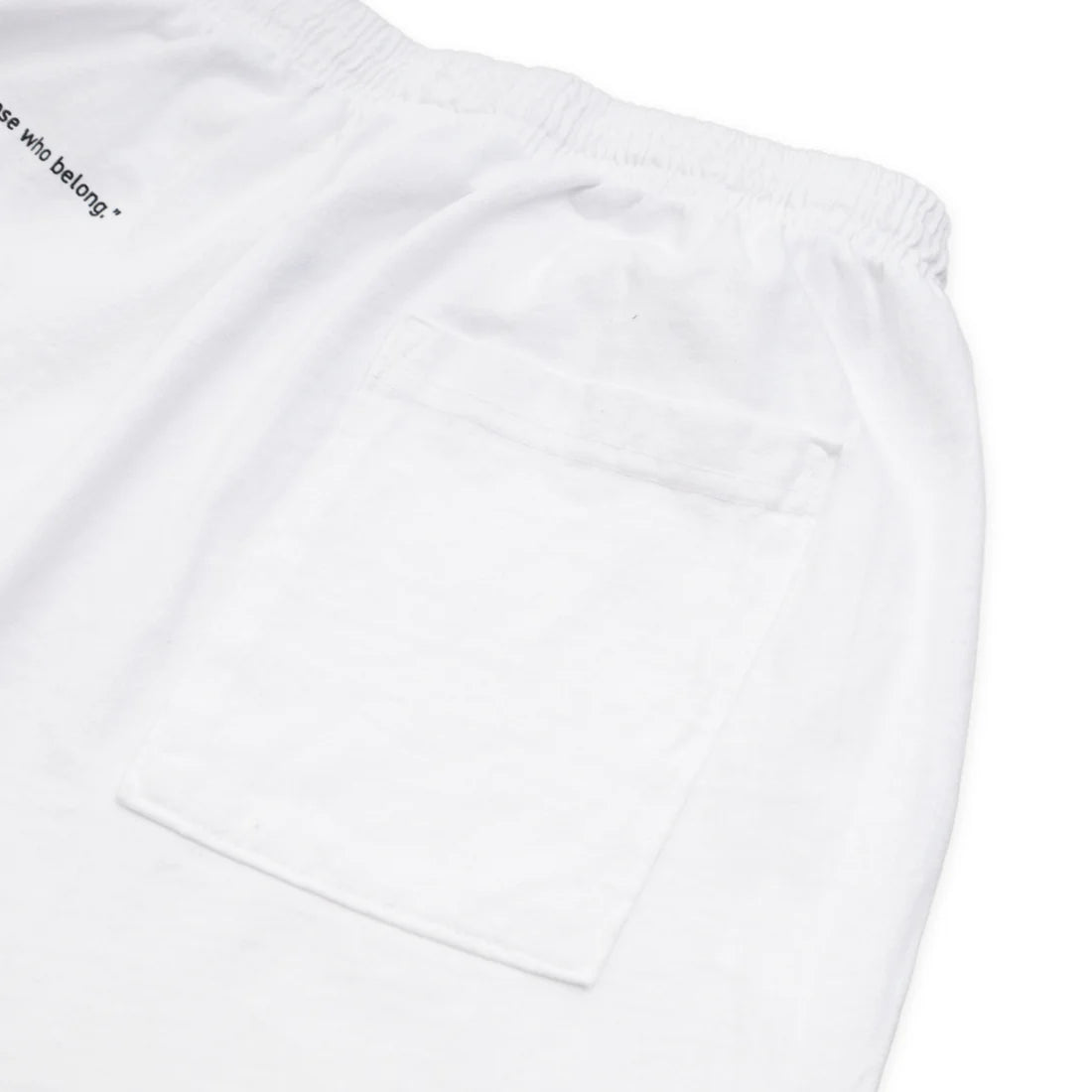 uniquele HEAVY JERSEY SWEAT SHORT SP2003 WHITE / BLACK