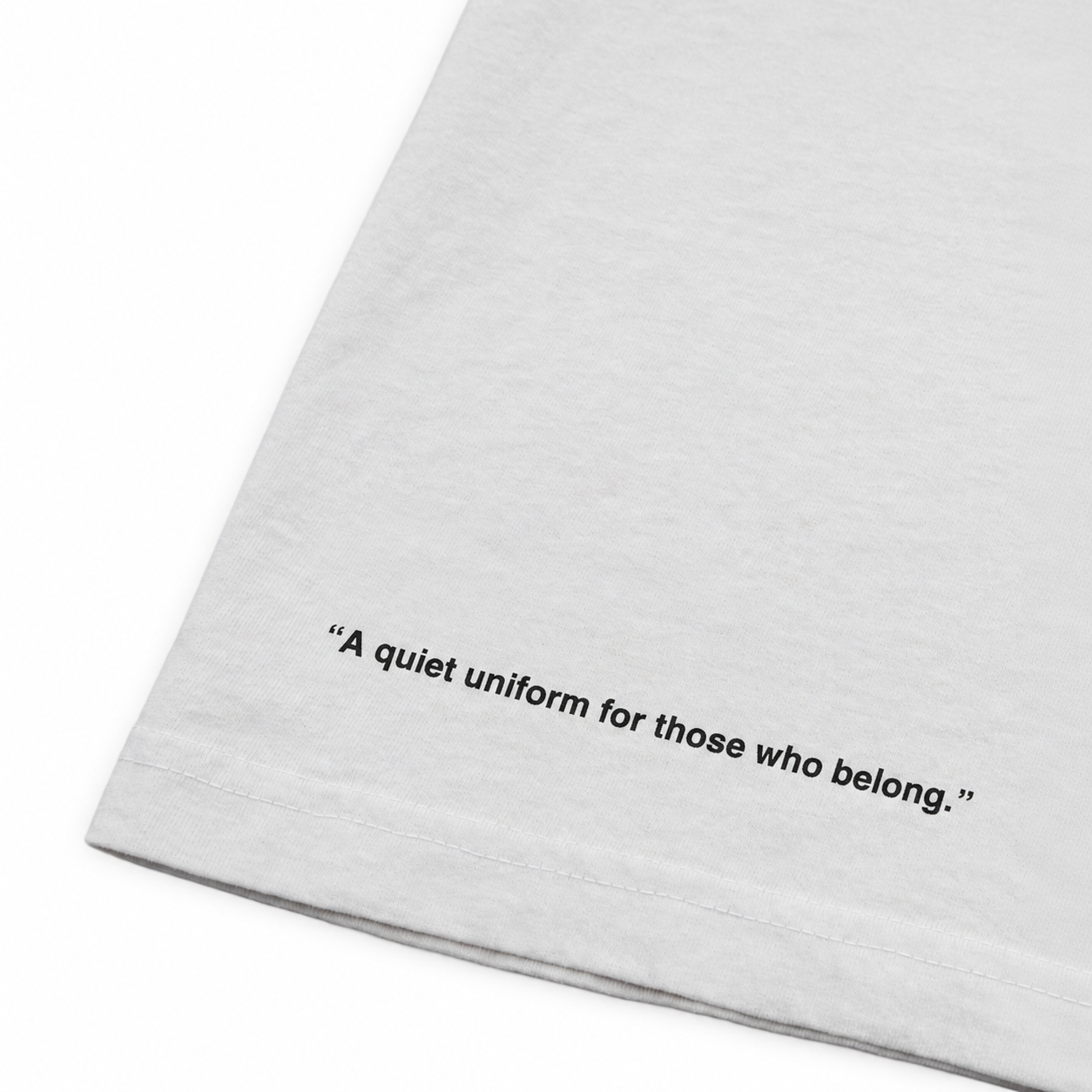 uniquele　CREW NECK T-SHIRT ST2002 CEMENT/ BLACK