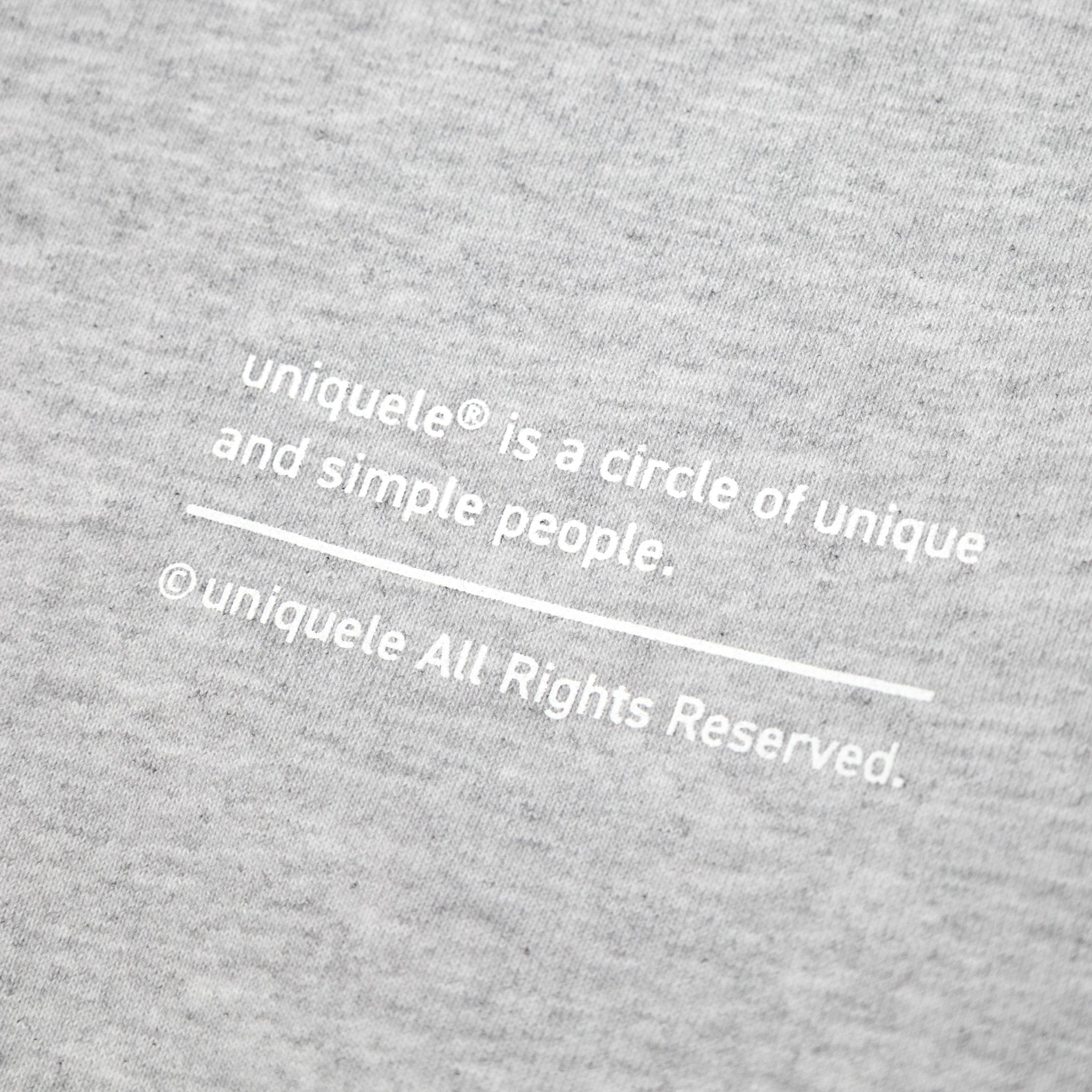 uniquele　HEAVY FLEECE CREWNECK SWEAT クルーネック スウェット SW2001 ASH GREY アッシュグレー