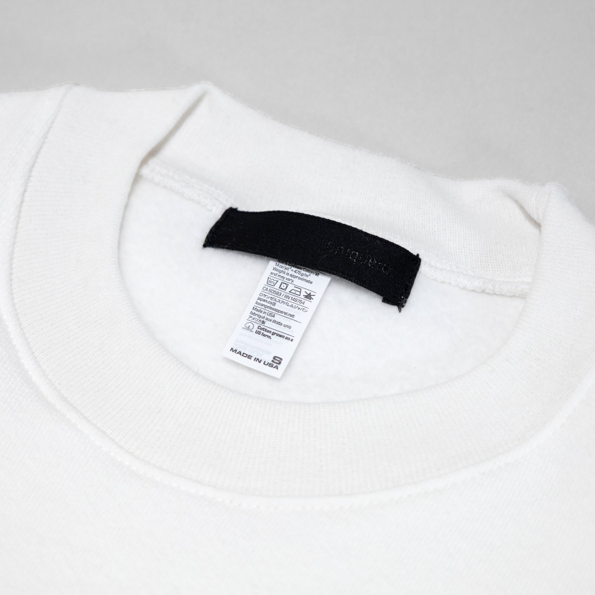 uniquele　HEAVY FLEECE CREWNECK SWEAT クルーネック スウェット SW2001 WHITE ホワイト