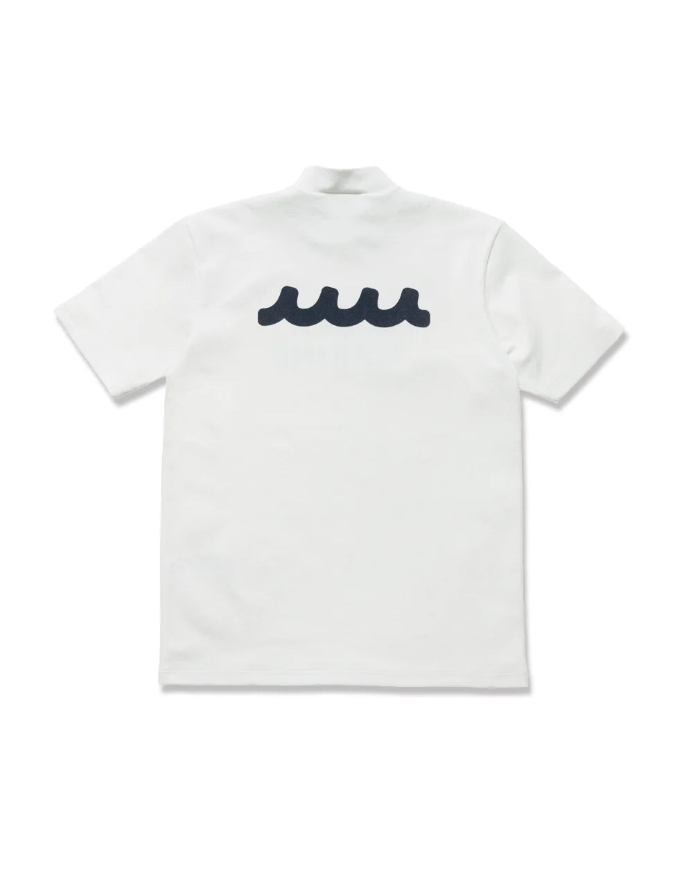ポップコーンニット モックネックシャツ WHITE