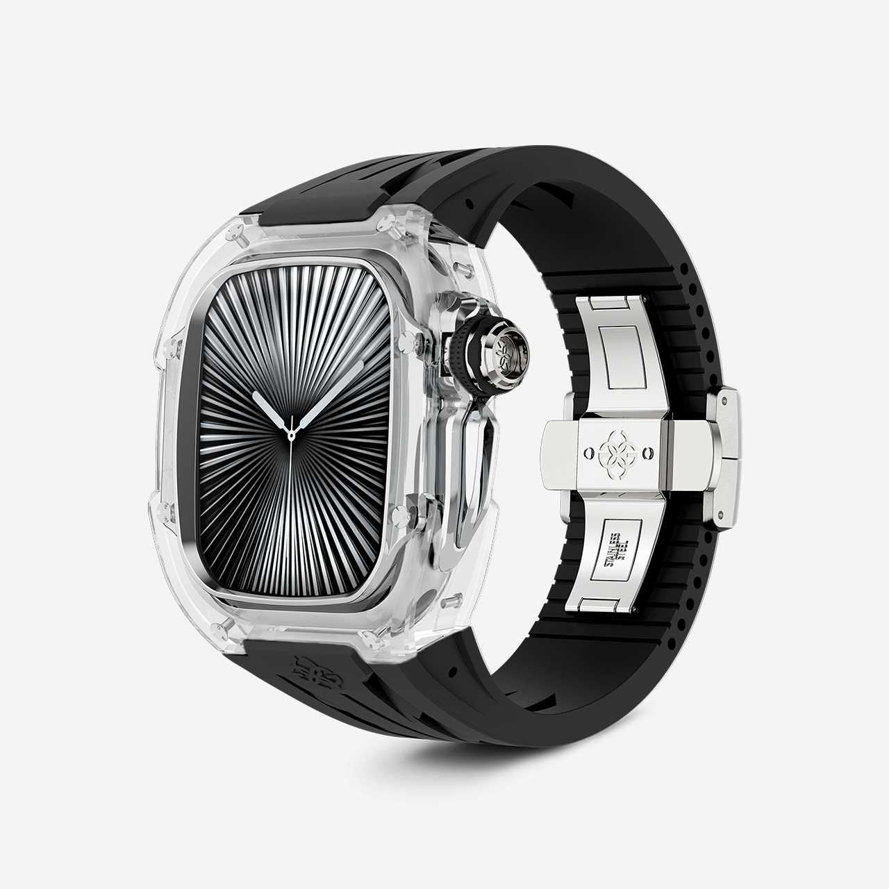 GOLDEN CONCEPT ゴールデンコンセプト Apple Watch Case / RSTRIII46 - CRYSTAL STEEL - BLACK ブラック
