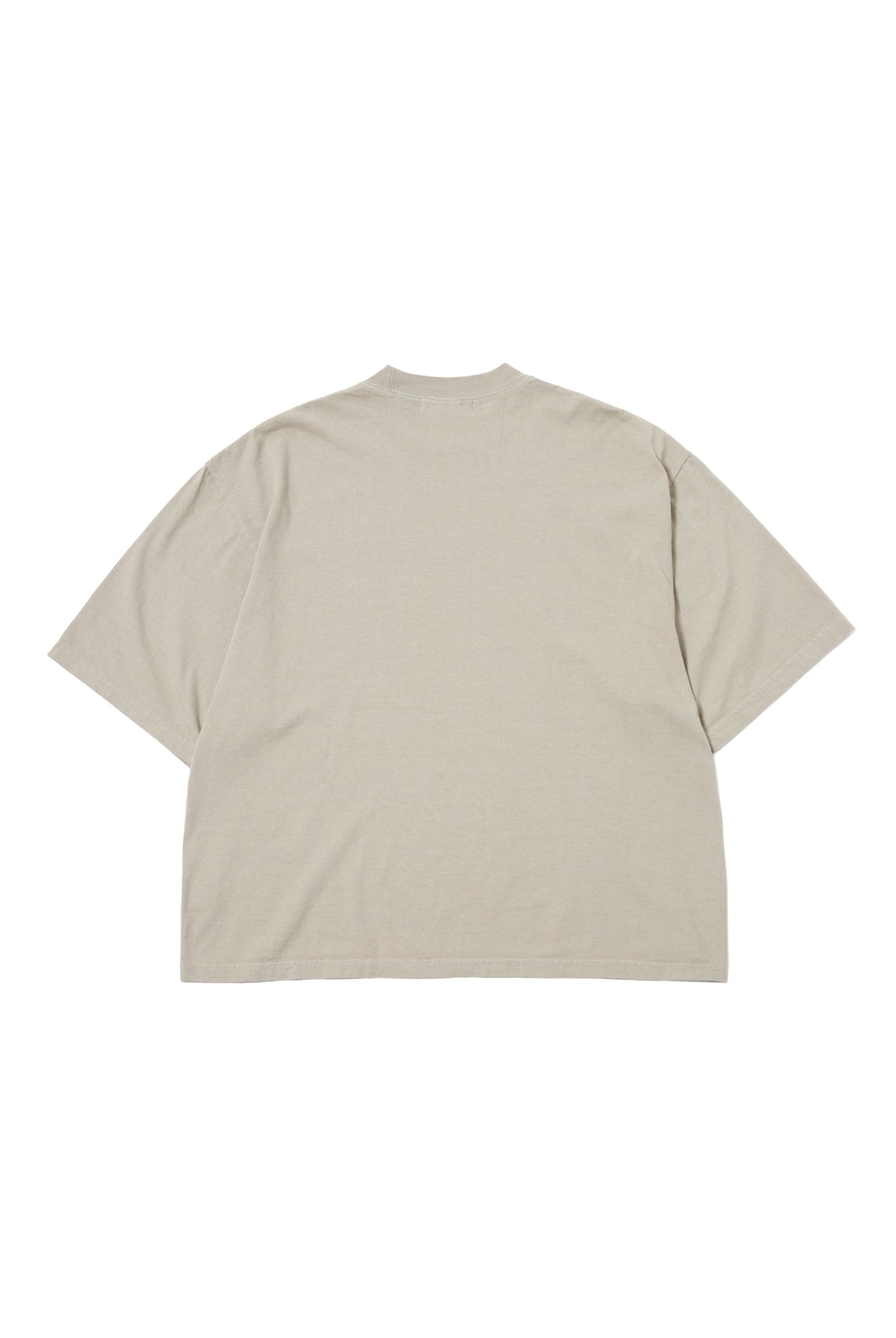 GARMENT DYE DROP SHOULDER B109 Tシャツ ショート丈 7.5オンス 厚手 オーバーサイズ / OATMEAL