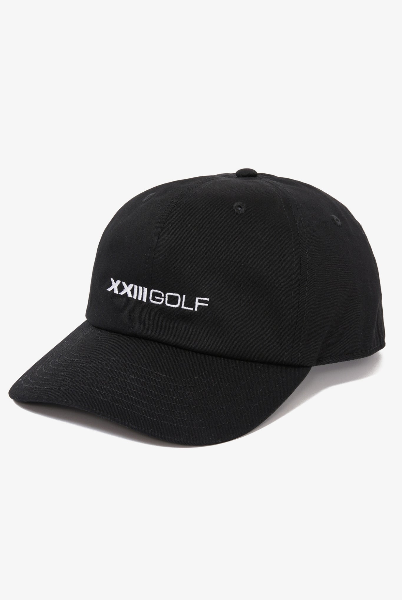 LOGO GOLF CAP G046 キャップ コットン100% サイズ調整可 / BLACK