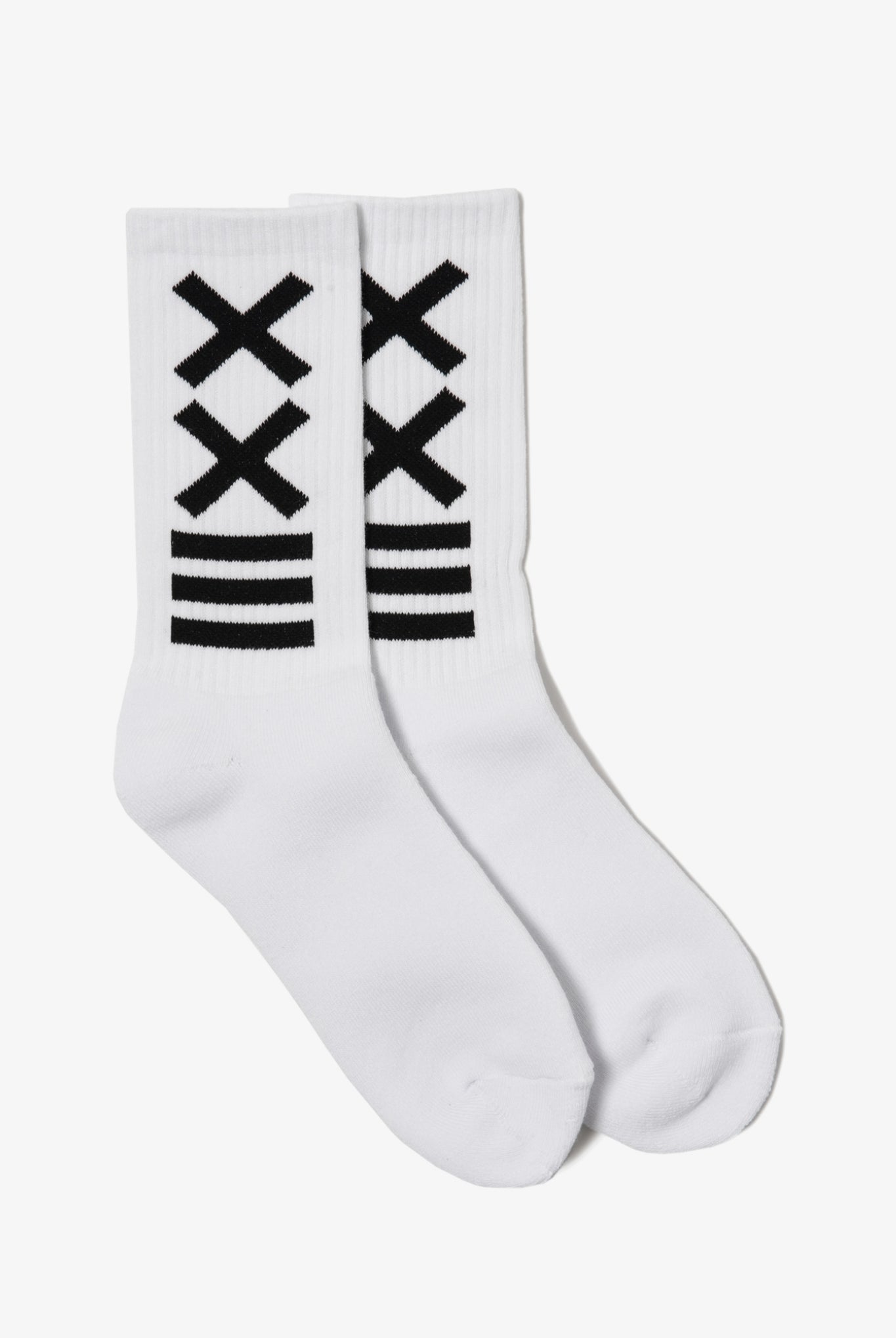 LOGO SOCKS X004 ソックス コットン100% 日本製 / WHITE