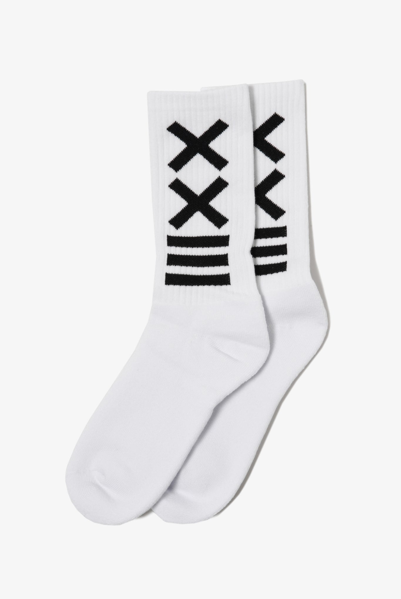 LOGO SOCKS X004 ソックス コットン100% 日本製 / WHITE