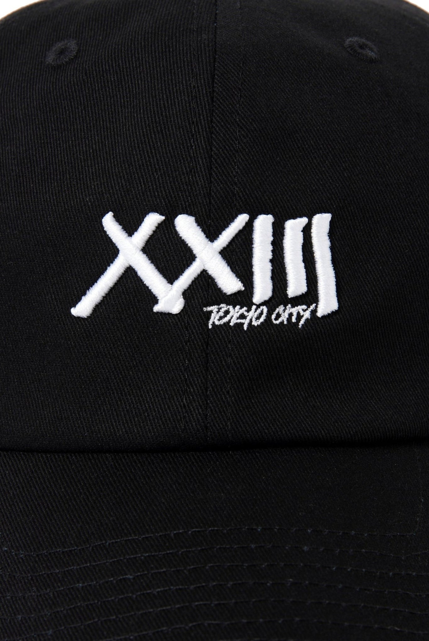 TOKYO CITY CAP X175 キャップ コットン100% サイズ調整可 / BLACK