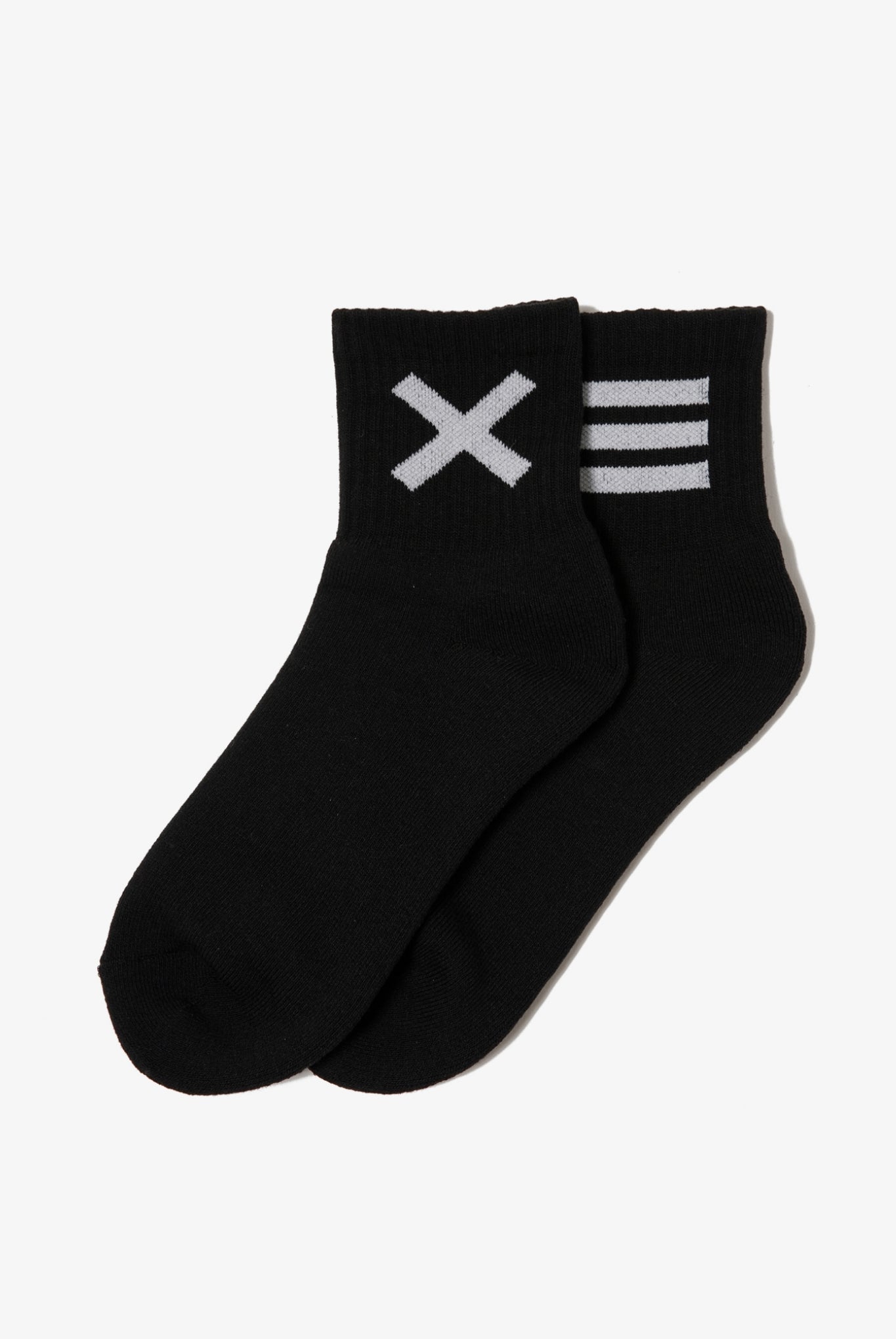 SHORT SOCKS X211 ショート ソックス コットン100% 日本製 / BLACK