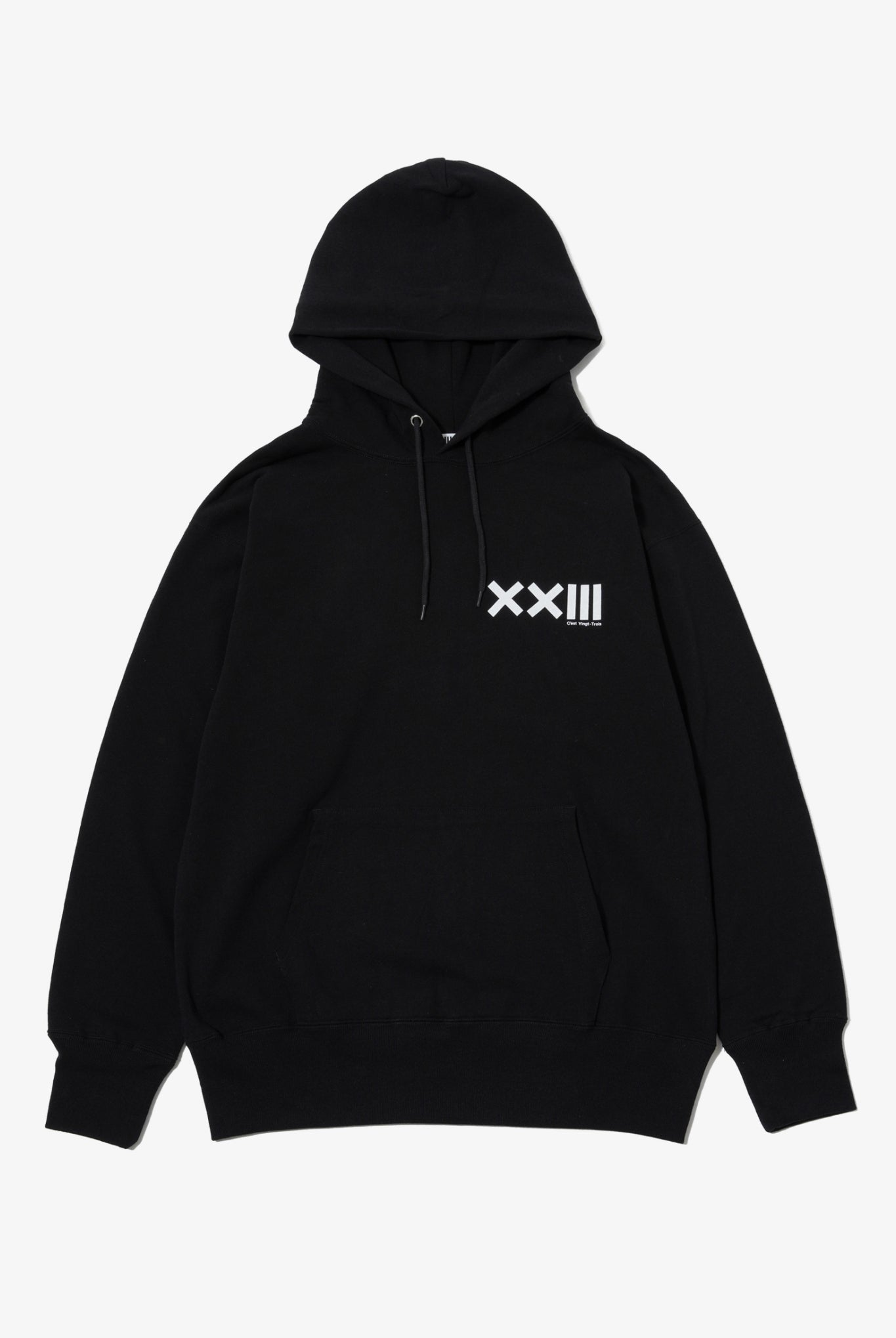 ICON LOGO SWEAT HOODIE X263 X264 フーディー スウェット コットン100% 裏毛 パイル 13oz セットアップ / BLACK